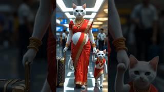 Smart kitten calls ambulance for pregnant cat giving birth #cat #ai  #funny #kitten #catwalktour