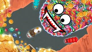 WORMSZONE.IO 001 FULL SLITHER SNAKE TOP 01 / Epic Worms Zone Best Gameplay! #142