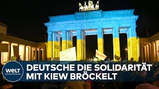 PUTINS KRIEG: Wie sehr bröckelt die deutsche Solidarität mit der Ukraine?