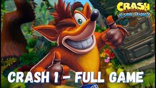 Crash Bandicoot  1 - Full Game 100% Walkthrough   All Gems, All Boxes, All Bonus Stages, WESGAMES