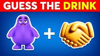 Guess The DRINK By Emoji?  Emoji Quiz 2025 | Quiz Dino