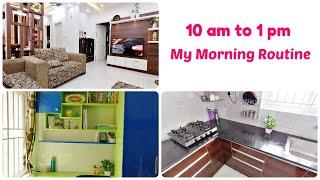 Indian Mom 10am to 1 pm REALISTIC Morning Routine | My Daily Cleaning Routine | Indian Mom Space