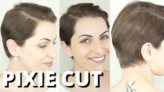 HAIRCUT TUTORIAL: HOW TO CUT YOUR PIXIE AT HOME. Haircutting / Trimming short hair for men and women