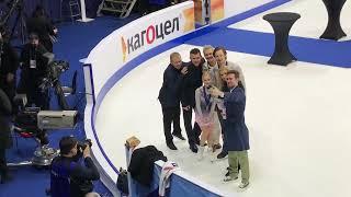 E.Tarasova/ V.Morozov & Team, Euros 2022, after medal ceremonie