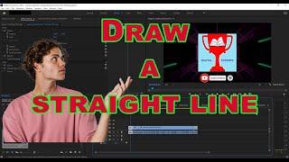 How to create a straight line in Premiere Pro and animate it