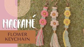 MACRAME FLOWER KEYCHAIN | Llavero Flor