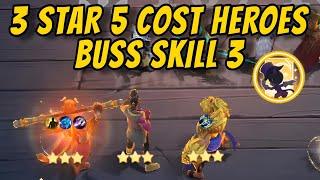 3 STAR 5 GOLD COST HEROES !! BUSS SKILL 3 | MOBILE LEGENDS MAGIC CHESS