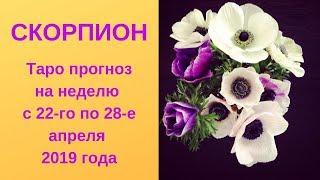 Скорпион - Таро прогноз на неделю с 22-го по 28-е апреля 2019 года