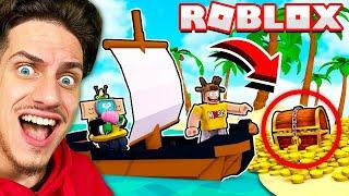 UNSPEAKABLE and MOOSE BUILD a BOAT to FIND TREASURE in ROBLOX!