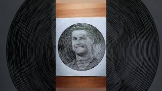 Drawing of sketch cristiano Ronaldo | black art stencil drawing | #art #blackartstencildrawing