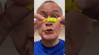  ASMR MAMBA FRUIT CHEW CANDY LEMON FLAVOR AND EATING SOUNDS  #asmr #shorts