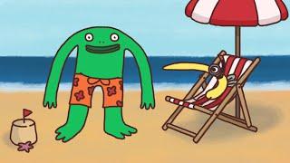 Mr. Frog at the Beach | SMILING FRIENDS