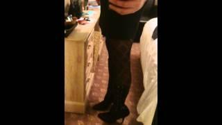 Crossdress in wife's dress 2