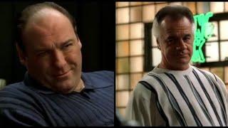 The Sopranos - Paulie returns from the can and Tony can't stand him