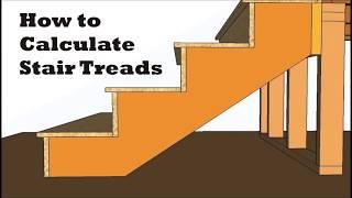 How to calculate stair treads (rise and run) stringer layout