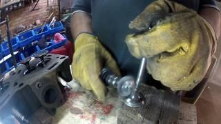 Cleaning Grime From Valves with Steel brush Brush and Air Tool Part 4