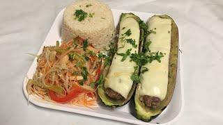 Parhezbop mazali Taom va Funchoza Salati / Фаршированные Кабачки и Фунчоза