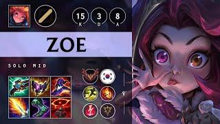 Zoe Mid vs Galio - KR Grandmaster Patch 25.04