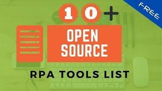 10 Open Source RPA Tools [Robotic Process Automation]