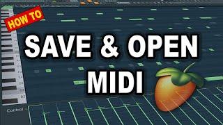 How To Export & Import MIDI Files in FL Studio 20