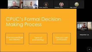 CPUC Webinar - Understanding and Interacting with the CPUC (Sept. 21, 2022)