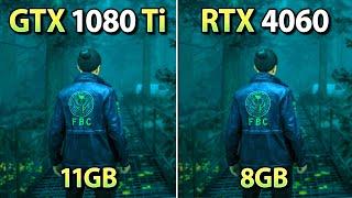 GTX 1080 Ti vs RTX 4060 - Test in 9 Games + FSR 3.1 & DLSS 3 Frame Generation