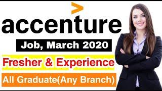 Accenture off campus recruitment drive 2020 - Fresher & Experienced Hiring - All graduate India