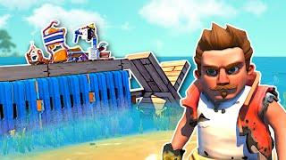 WE BUILT A BOAT... Kind of! - Scrap Mechanic Multiplayer Survival