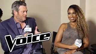 Blake Shelton & Jennifer Hudson Trash Talk Adam Levine + Talks Coaching Talent On The Voice & More!