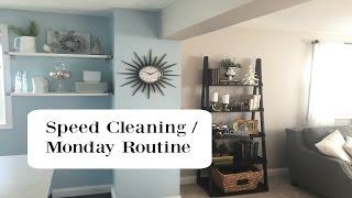 Monday Morning Cleaning Routine | Speed Cleaning