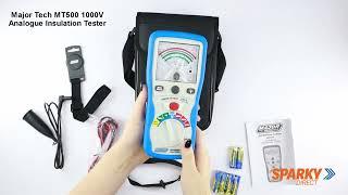 Major Tech MT500 | 1000V Analogue Insulation Tester