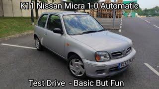 2002 K11 Nissan Micra 1.0 Automatic - POV QUICK TEST DRIVE....BASIC PRIMITIVE FUN