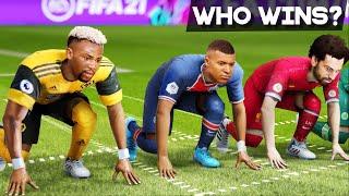 FIFA 21 PACE/SPEED TEST | Who is the fastest player in the game?