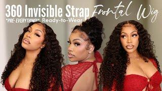 NEW GLUELESS 360 LACE FRONTAL WIG w/ INVISIBLE STRAPS! (PRE- CUT, PLUCKED, BLEACHED) | Ashimary Hair