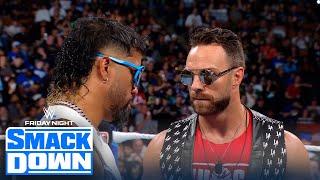 Jey Uso and LA Knight’s ‘YEET’ vs. ‘YEAH’ battle cut off by Carmelo Hayes, Chad Gable