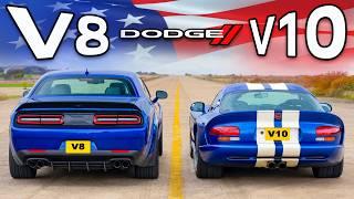 V10 Dodge Viper v V8 Challenger: WYŚCIG