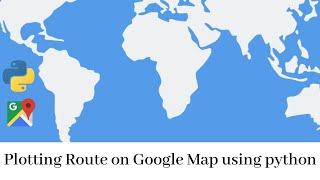 Plotting route on Google Map using Python