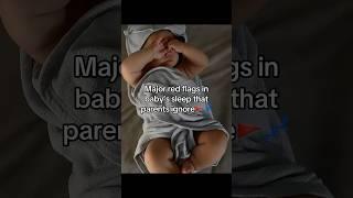 Major red flags in baby’s sleep that parents ignore‼️ #babysleep #newbornsleep #babysleeptips