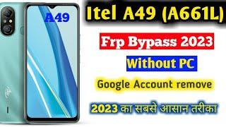 Itel A49 (A661L) Frp Bypass || Google Account remove Without PC 2023