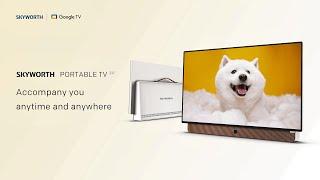 The SKYWORTH 24" Portable FHD "Follow Me" Google TV