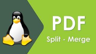 Split and merge PDF in Linux Ubuntu