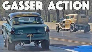 WILD Heads Up GASSER Drag Racing - Southeast Gassers Return to Brainerd