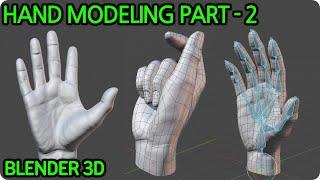 Hand Sculpting Retopology With Blender 3D PART - 2  -Retopology