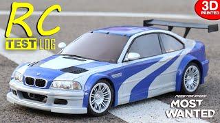 BMW e46 M3 GTR 3D printed RC car (TESTING Video)