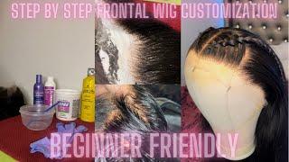 DETAILED | STEP BY STEP FRONTAL WIG ￼CUSTOMIZATION  | BEGINNER FRIENDLY #frontalwig #bleach #beauty