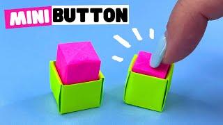 How to make MINI origami BUTTON TOY NO GLUE [origami pop it, origami fidget toy]