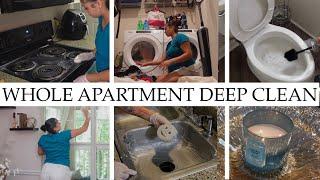 DEEP Clean With Me •cleaning my whole apartment in a day + extreme motivation + cleaning tips•