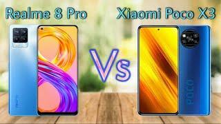 Realme 8 pro vs Poco X3 I Comparison I Which is better?