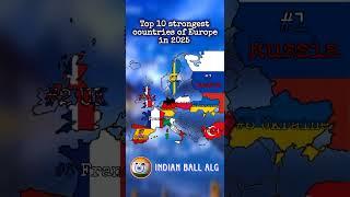 Top 10 strongest countries of Europe in 2025 #geography#europe#trending#shortsviral#mapping#country