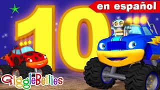 Contando videos para niños Monster Trucks - el mejor video de aprendizaje de camiones para niños